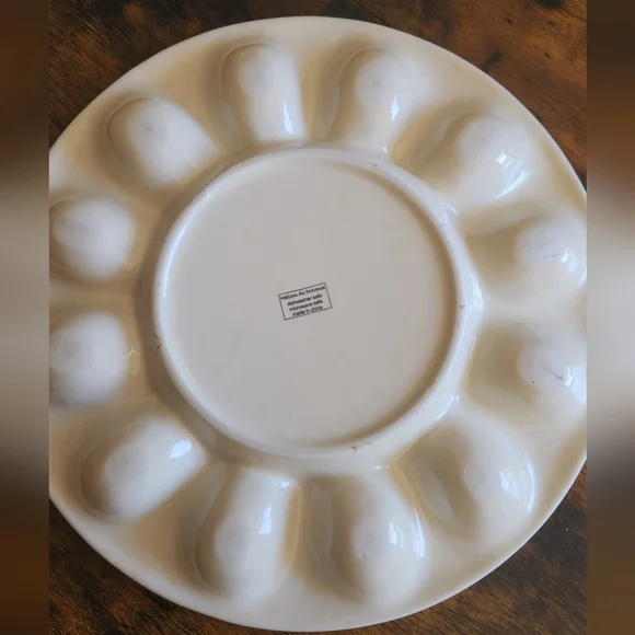 Vtg Maison Du Provence Rooster Ceramic Egg Serving Tray - Picture 3 of 10